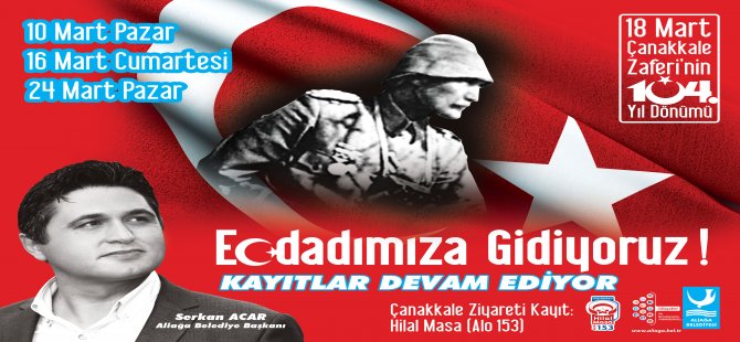 Aliağalılar Çanakkale’ye Akacak