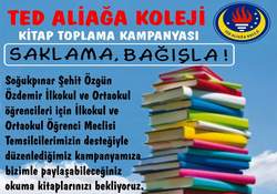 TED Aliağa Koleji’nden Kitap Toplama Kampanyası